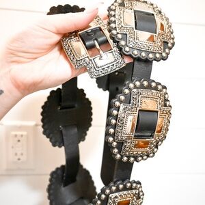 Leather Concho Belt by Roper